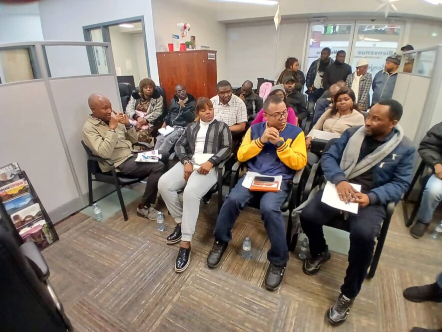 Quelque 70 personnes étaient présentes à la conférence de la FRAP. &mdash; Crédit : Florentine Tchokote