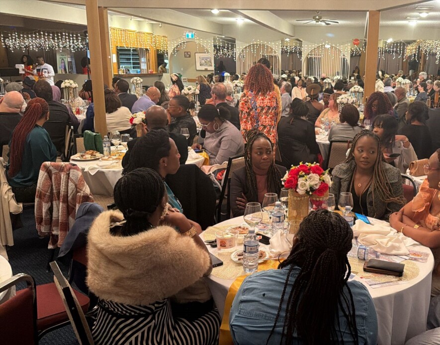  Image de la salle de Gala PCB 2025 pleine de partenaires, candidats et candidates, et de participants.

 &mdash; Crédit: Florentine Tchokote.  