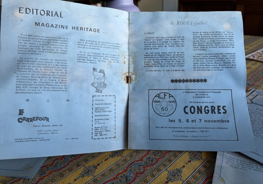 L'éditorial du journal Le Cran, n° 10, axé sur la culture franco-albertaine. &mdash; Crédit: Paulette Trottier