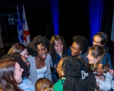 Malgré l’aspect compétitif du concours DTL, une solide camaraderie s’est développée entre les participants à Montréal.
 &mdash; Crédit : Rémy Boily