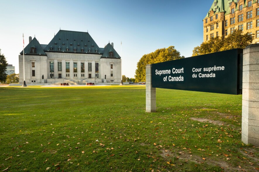 Bas de vignette : Cour suprême du Canada
 &mdash; Crédit : Canva