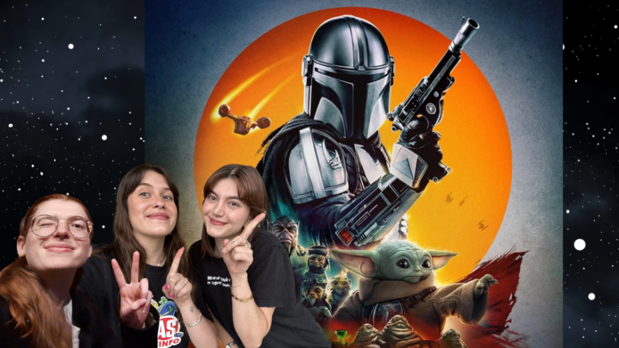 Trois journalistes des As ont vu Le Mandalorien et Grogu. 
 &mdash; Photo : Montage As de l’info