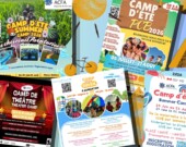  Regroupement d’affiches des camps d'été   