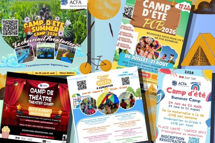  Regroupement d’affiches des camps d'été   