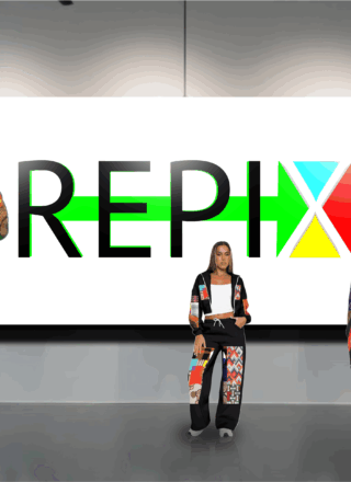  C’est à partir de pixels non utilisés que REPIX crée toute une gamme de dessins sur des vêtements.
 &mdash; Crédit : gracieuseté REPIX