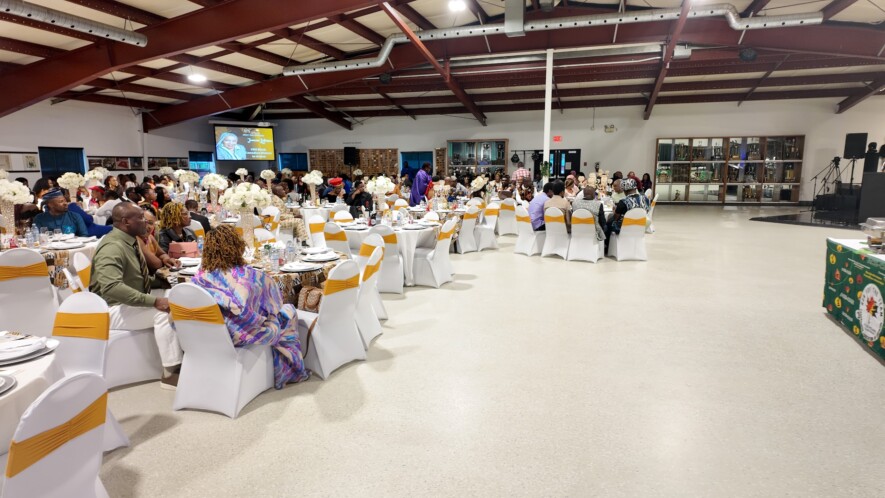 Un aperçu partiel du décor somptueux de la salle du SMP Gala. 
 &mdash; Crédit : Da-Jiang Innovations 
