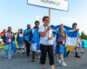 Les jeunes du Nunavut ont rayonné durant la parade d’ouverture et tout au long de ces jeux de la Francophonie.  — Crédit : FJCF 