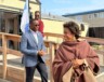 La ministre fédérale de la Santé, Marjorie Michel, était de passage au Franco-Centre le 29 juillet dernier.  — Crédit : CFRT 