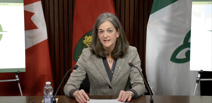 La Franco-Ontarienne Kelly Burke sera bel et bien la prochaine commissaire aux langues officielles, comme cela avait été annoncé dans les médias à l’automne 2025, sans que les ministres Guilbeault, puis Miller, ne confirment la nomination.  &mdash; Capture d’écran (Archives)