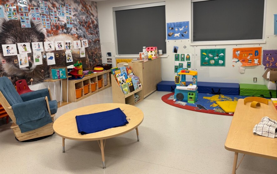 Une salle du CPE Les Petits Nanooks, à Iqaluit. Cinq enfants intégreront la pouponnière en septembre, portant à 40 le nombre de jeunes accueillis, sur une capacité autorisée de 52. &mdash;  Courtoisie CPE Les Petits Nanooks