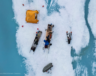 Un campement de recherche installé sur la banquise près de Pond Inlet. &mdash; ArticNet/Vincent Denarie 