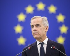 Le premier ministre Mark Carney au Parlement européen à Strasbourg, en France, le 16 septembre 2026.
  &mdash; Parlement européen 