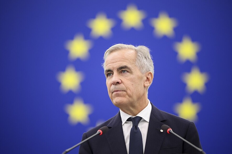 Le premier ministre Mark Carney au Parlement européen à Strasbourg, en France, le 16 septembre 2026.
  &mdash; Parlement européen 