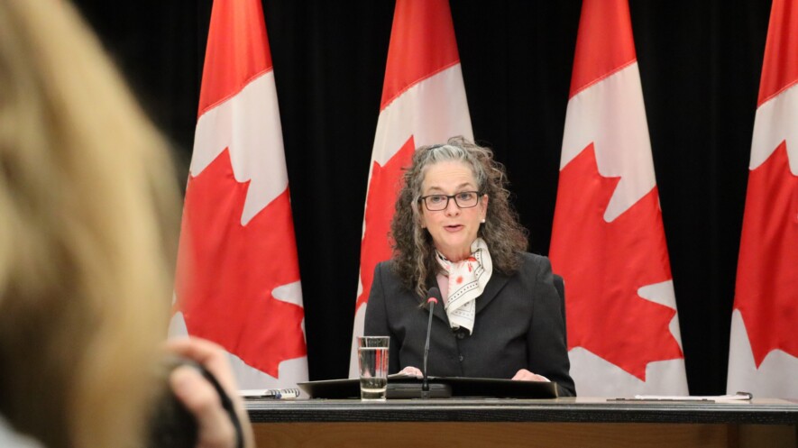 Kelly Burke a déposé son premier rapport annuel en tant que commissaire aux langues officielles. &mdash; INÈS LOMBARDO - FRANCOPRESSE