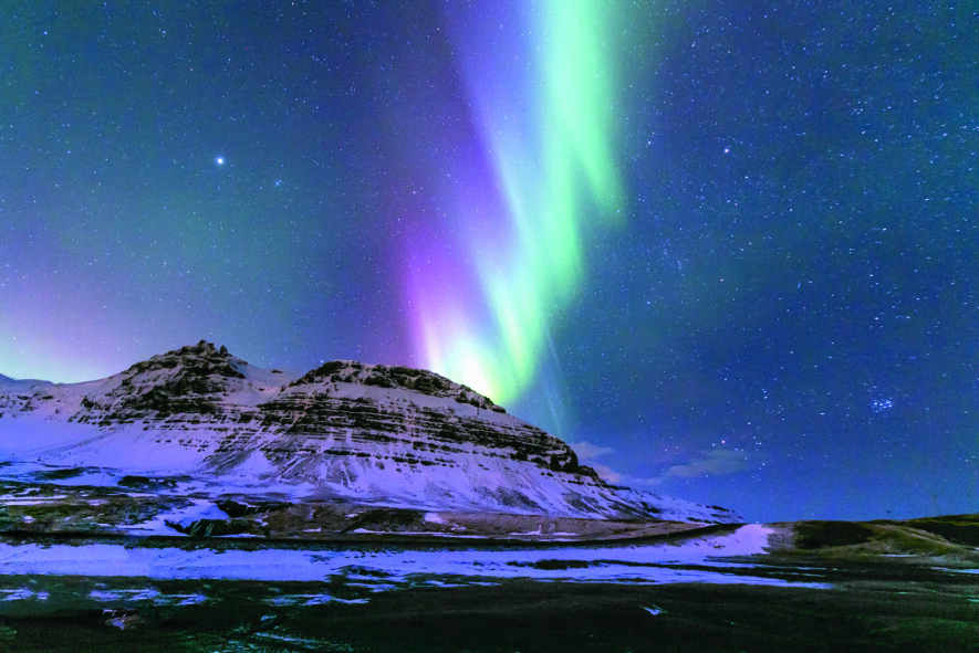 The Northern Lights Aurora borealis Iceland  