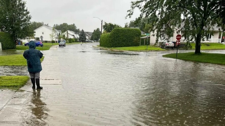 Après le passage de la tempête Debby, août 2024 &mdash; Photo : Ville de Sorel-Tracy