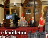 Le chef du Bloc québécois, Yves-François Blanchet, lors de l’annonce de l’arrivée à échéance de son ultimatum au gouvernement libéral, le 29 octobre. &mdash; Photo : Inès Lombardo – Francopresse