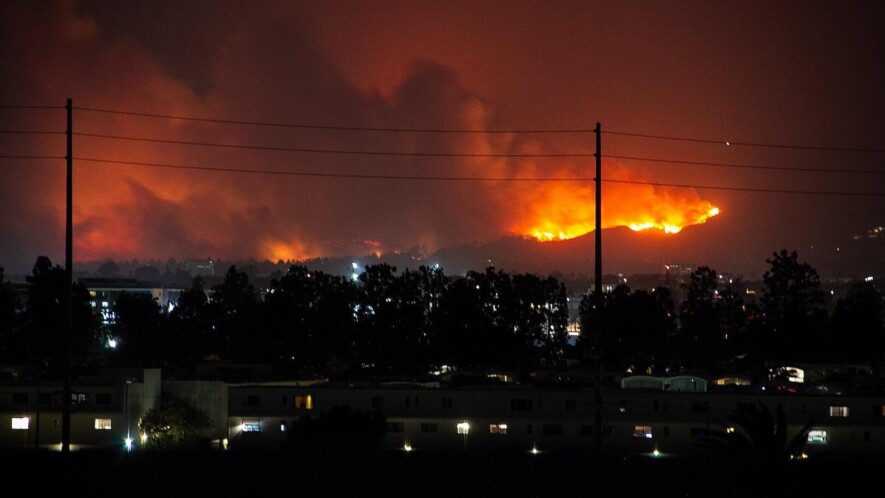Les feux de Palisades, Californie, 7 janvier 2025 &mdash; Photo : FireEditorHomiee / Wikimedia Commons / CC 0