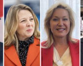 Les chefs Doug Ford, Marit Stiles, Bonnie Crombie et Mike Schreiner.  &mdash; Archives Le Droit