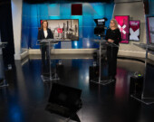 Michelle Petersen du Parti Vert, Caroline Mulroney du Parti conservateur, Lucille Collard du Parti libéral et France Gélinas du Nouveau Parti démocratique.  &mdash; Photo : Courtoisie