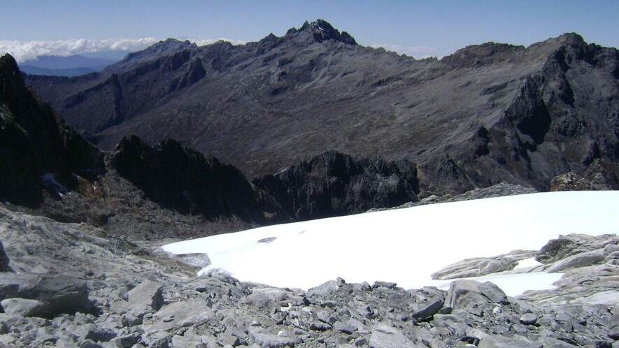 Ce qui restait du glacier Humboldt en 2013 &mdash; Photo :  Hendrick Sanchez / Wiki Commons / CC 3.0