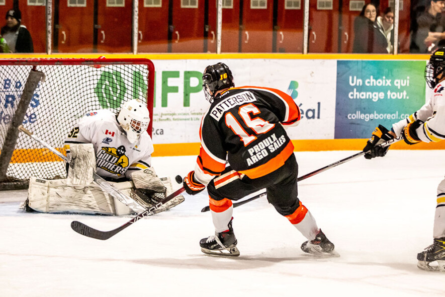 Tyler Patterson des Lumberjacks de Hearst – Menant l’offensive de tous les patineurs de la NOJHL &mdash; Photo : Lumberjacks/web