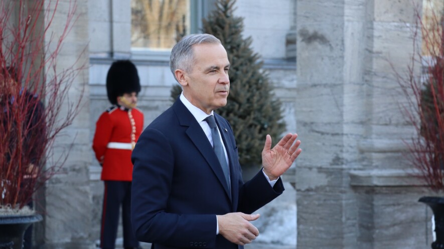 Mark Carney a été assermenté à titre de premier ministre du Canada ce 14 mars. &mdash; Photo : Inès Lombardo – Francopresse
