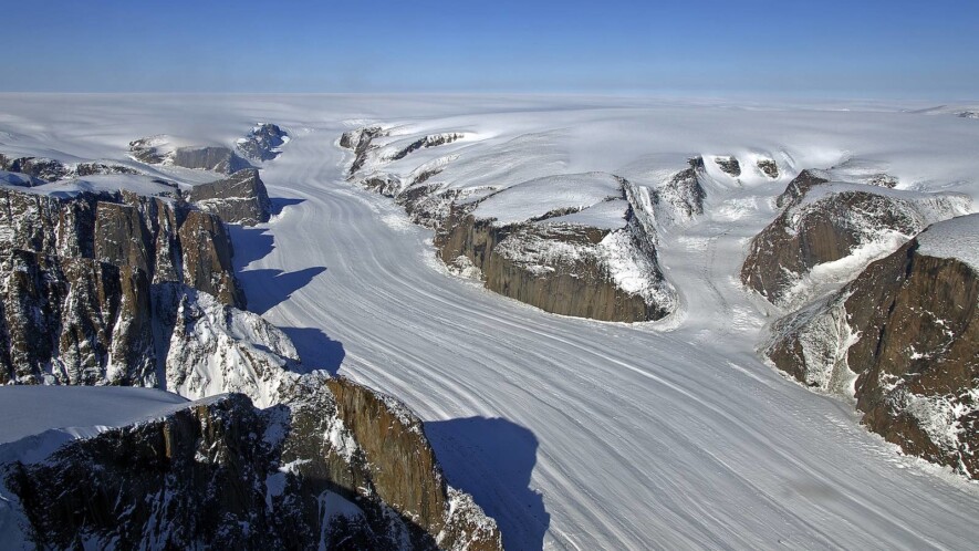 Un glacier du Groenland, tant qu'il en reste.  