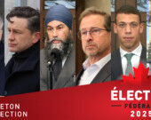 Mark Carney lors du coup d’envoi de la campagne fédérale, le dimanche 23 mars, à Rideau Hall, à Ottawa.  