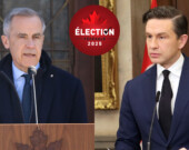Les chefs des deux partis en avance dans la campagne électorale de 2025 se présentent comme des hommes forts capables de s’opposer à un autre homme fort. &mdash; Photos : Inès Lombardo – Francopresse