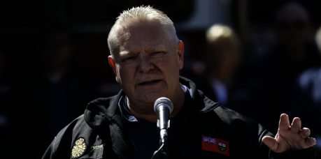 Doug Ford en tournée médiatique au cours des dernières semaines. &mdash; Photo : CBC/Web