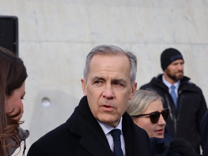 Les chercheurs d’une étude estiment que, par-dessus ses grands talents et de son expérience précédente, ce sont les représentations fortement genrées du personnage et du physique de Mark Carney qui expliquent sa popularité auprès des médias, des politiciens et de ses confrères banquiers en 2013. &mdash; Photo : Inès Lombardo – Francopresse