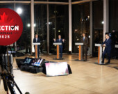 Le débat sur la francophonie a été animé, mais en fin de compte, les réponses à chaque question livraient plus une promesse similaire des beaux jours à venir. &mdash; Photo : Olivier Plante – Radio-Canada