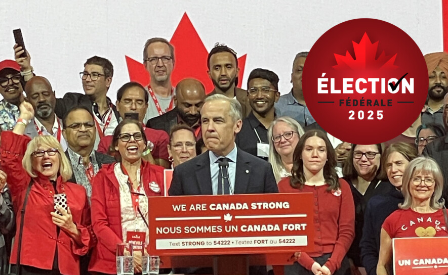 Le nouveau venu en politique, Mark Carney, devenu premier ministre ce printemps, remporte son siège dans Nepean, en Ontario. &mdash; Photo : Marianne Dépelteau – Francopresse