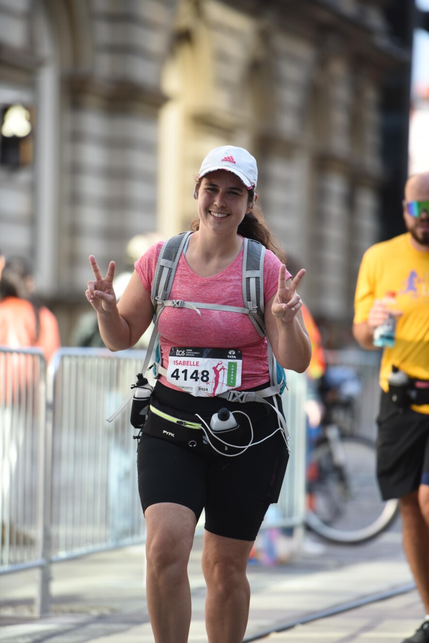La course fait partie de la vie d’Isabelle Lepage depuis son déménagement dans la Ville-Reine il y a près de 12 ans.  &mdash; Photo : gracieuseté de Isabelle Lepage
