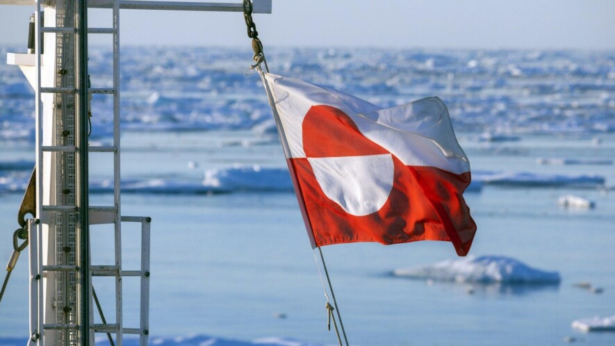 Drapeau du Groenland  &mdash; Photo : Steve_Allen / DepositPhotos