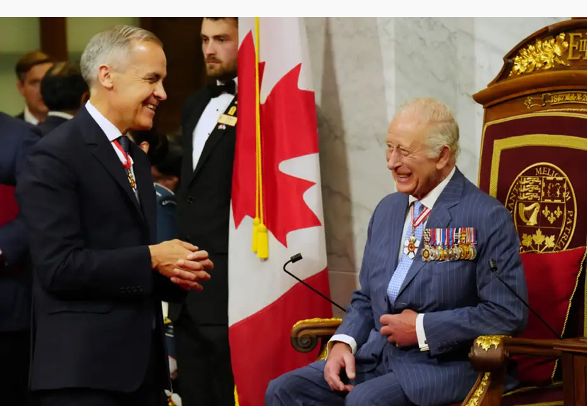 Marc Carney et Roi Charles III &mdash; Photo : La Presse Canadienne