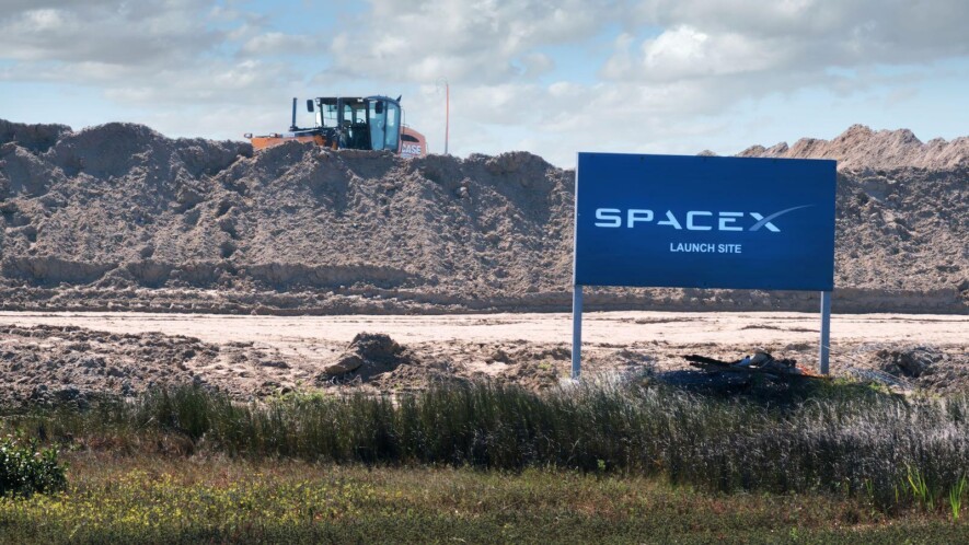 Construction du futur site de lancement du Texas, 20 janvier 2019 &mdash; Photo : Irina Kozhemyakina / Dreamstime.com