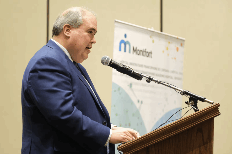 Dominic Giroux est président-directeur général de Montfort. &mdash; Photo : Patrick Woodbury/Archives Le Droit