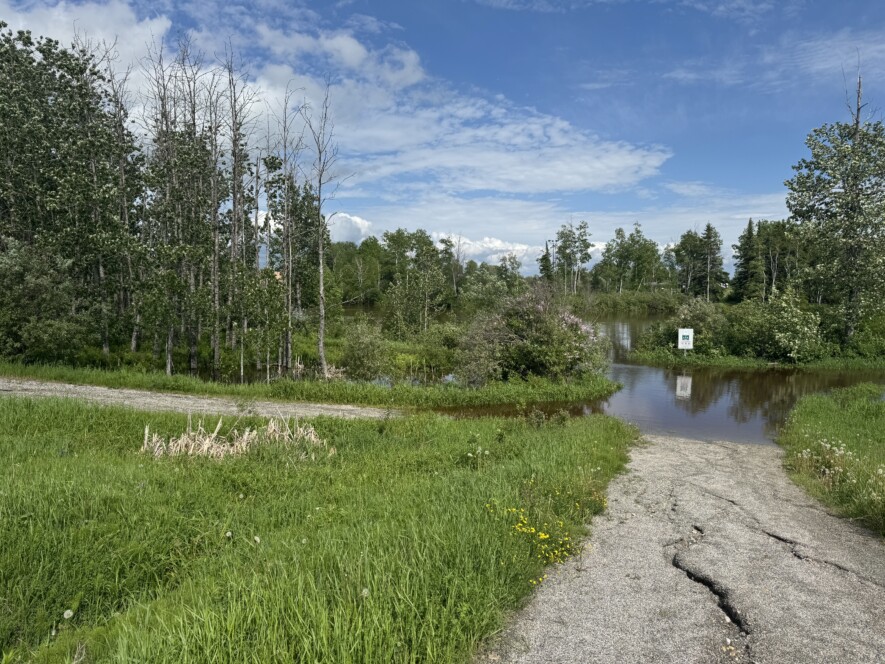 Le sentier pédestre municipal près du Club Action Hearst, lundi après-midi. &mdash; Photo : Renée-Pier Fontaine
