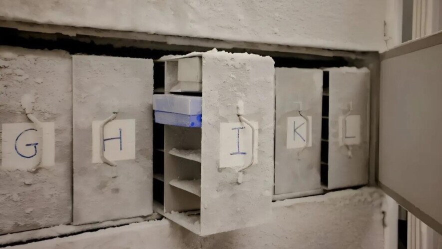 Une partie des congélateurs à l'Université de Zurich &mdash; Source: Microbiota Vault Initiative