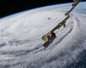 L'ouragan Florence vu de la station spatiale, le 12 septembre 2018. &mdash; Photo : NASA