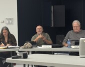 Les conseillers Priscilla Marcoux, Pierre Lamontagne et Claude Brunet  &mdash; Photo : Renée-Pier Fontaine