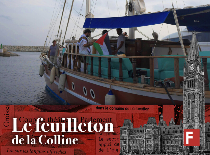 La Global Sumud, cette flottille de 44 bateaux qui transportent de l’aide humanitaire pour briser le blocus israélien à Gaza, a été interceptée, sauf un bateau, le Marinette, qui vogue toujours vers Gaza à l’heure d’écrire ces lignes, mais en est encore loin.  &mdash; Photo : Gulkin Bekar – Global Sumud Flotilla 