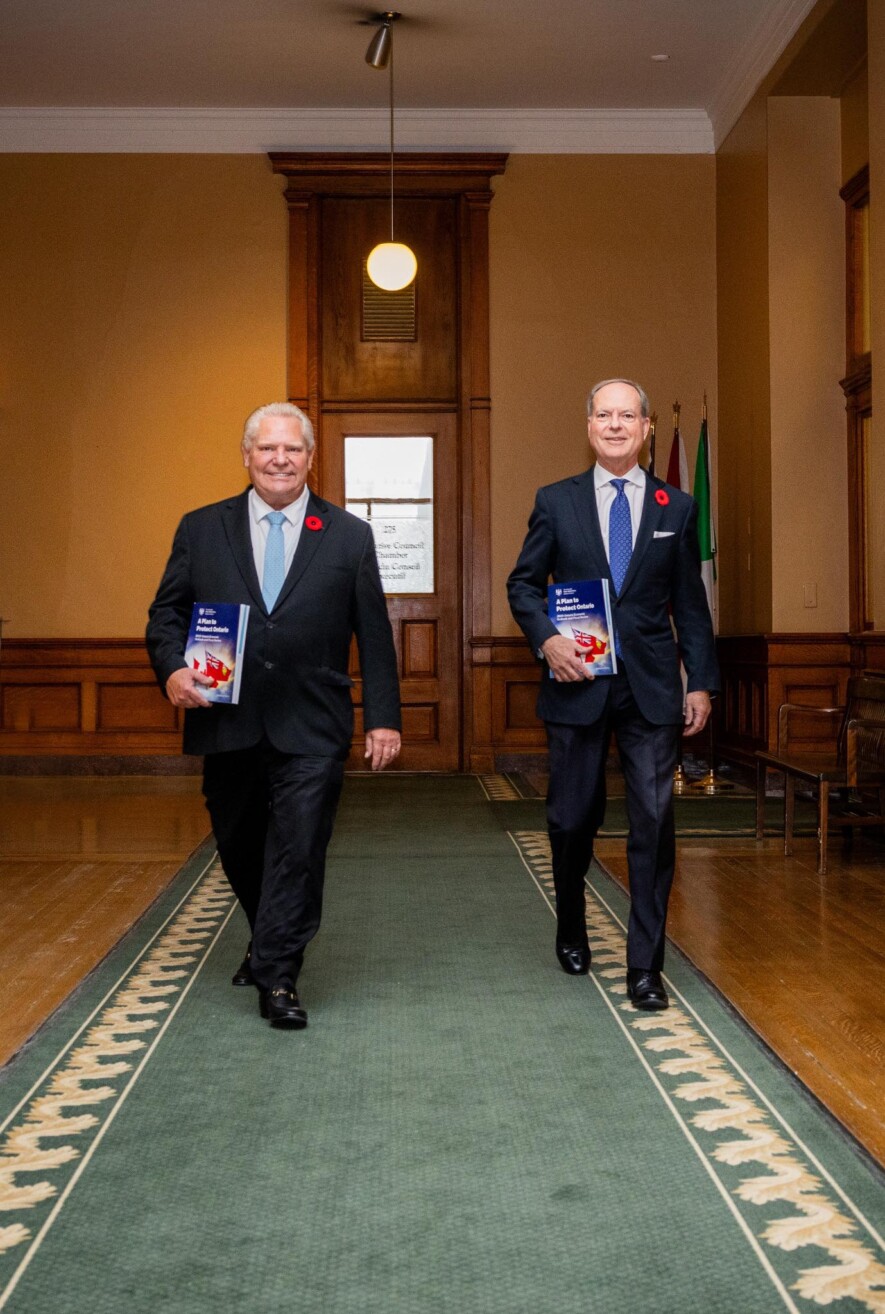 Doug Ford et Peter Bethlenfalvy &mdash; Photo : FordNation/Facebook
