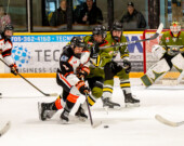 Nos chers LUMBERJACKS classés 21e cette semaine en raison de leurs trois victoires de suite la semaine dernière contre Powassan &mdash; Photo : Lumberjacks/web