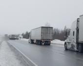 Collision sur la route 11 &mdash; Photo : Ontario Provincial Police – North East Region/Facebook