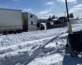 L’accident qui a eu lieu mardi dernier sur la route 11 à Hearst, vers midi, près du McDonald’s, aux feux de circulation. &mdash; Photo : Ndery Dione