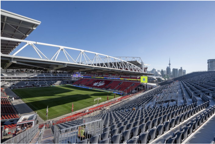 Comme l’a indiqué le premier ministre sur sa page Facebook à la suite de la visite inaugurale, cette installation servira de centre d’entraînement officiel pour la Coupe du Monde de la FIFA 2026, avant de devenir un carrefour communautaire permanent destiné à soutenir la prochaine génération d’athlètes ontariens. &mdash; Photo : FordNation/Facebook