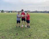 Ces trois jeunes Noah Veilleux, Dayiel Estaque et Étienne Baril, étaient ensemble pour une séance d’exercices sportifs vendredi dernier, en soirée. &mdash; Photo : Ndery Dione
